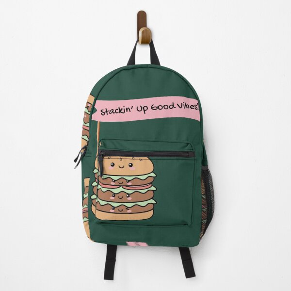 Item preview, Kawaii Happy Burger: "Stackin' Up the Good Vibes" designed and sold by SebastianSpace.