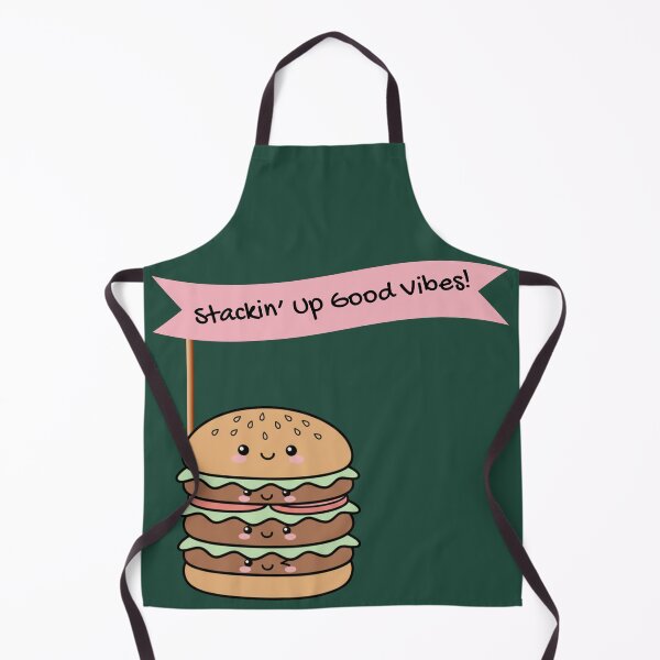 Item preview, Kawaii Happy Burger: "Stackin' Up the Good Vibes" designed and sold by SebastianSpace.
