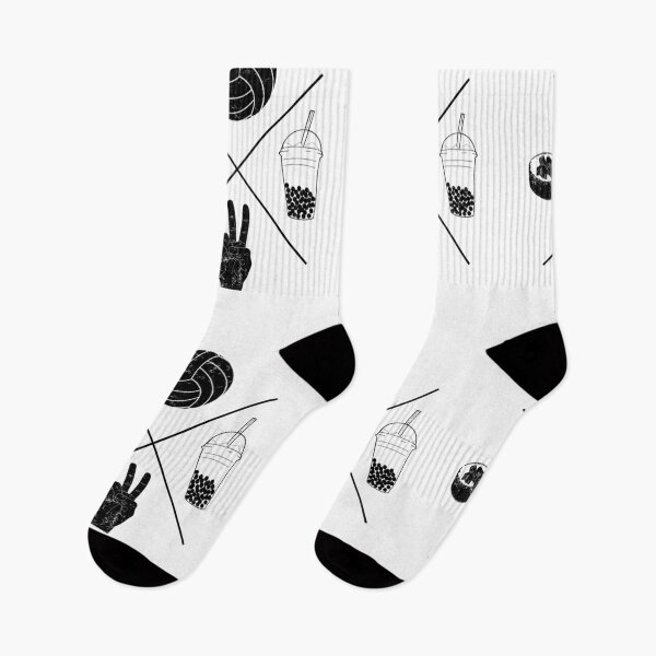 Item preview, Peace Sushi Volleyball Bubble Tea (black) designed and sold by Little Town Atelier.