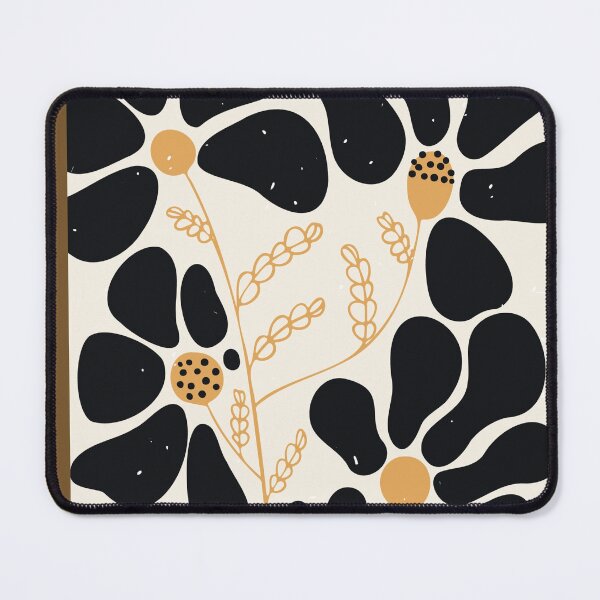 Item preview, Retro Distressed Danish Mod Abstract Amoeba Floral designed and sold by RetroMaggie.