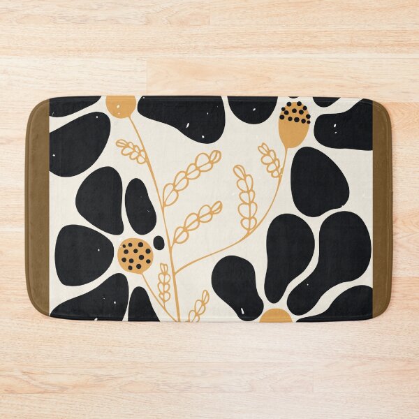 Item preview, Retro Distressed Danish Mod Abstract Amoeba Floral designed and sold by RetroMaggie.