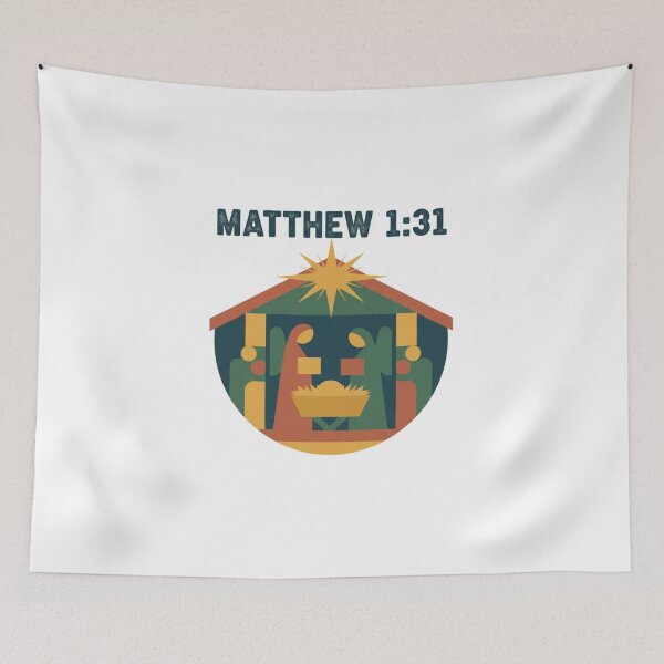 Item preview, Matthew 1:13 Minimalist Nativity Scene designed and sold by chattsuede.