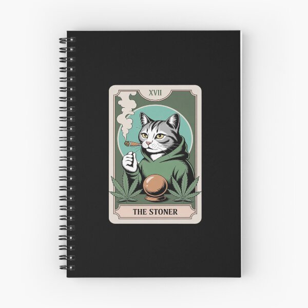 Artikelvorschau, Die Stoner Cat Tarotkarte: Cannabis- und Weed-Liebhaber (Marihuana) entworfen und verkauft von JaskconLIfe23.