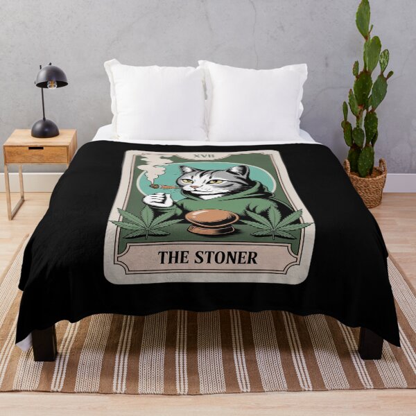 Item preview, The Stoner Cat Tarot Card Cannabis Weed Lover Marijuana designed and sold by JaskconLIfe23.