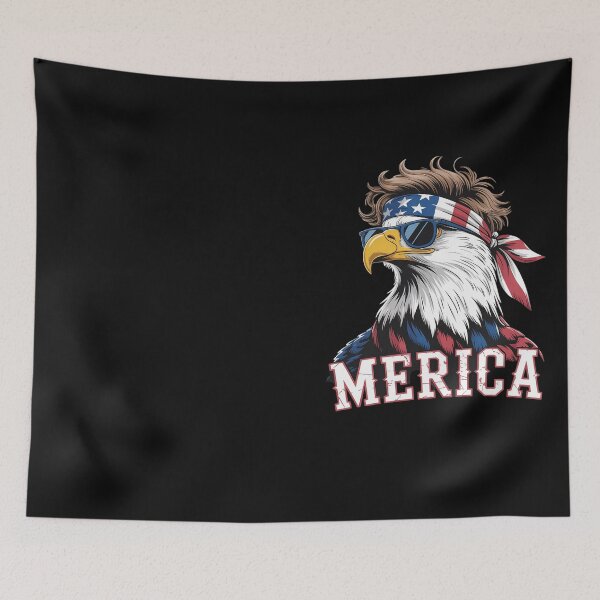Item preview, Eagle Mullet Sunglasses Merica 4th Of July USA American 60s designed and sold by Hofersofer.
