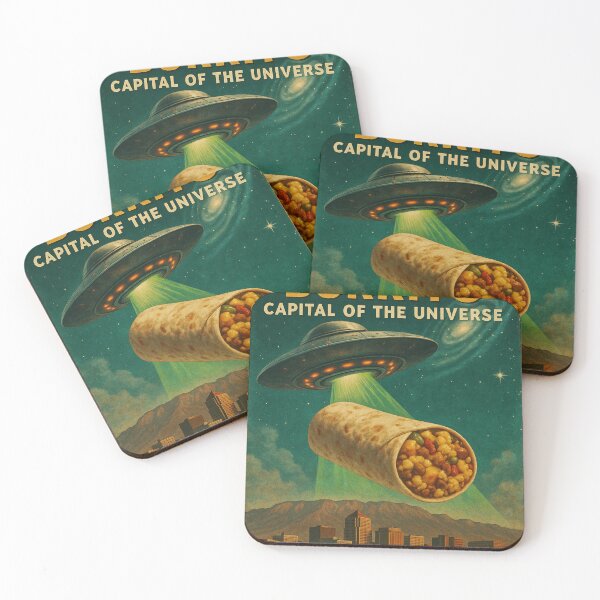 Item preview, BREAKFAST BURRITO UFO'D INTO ALBUQUERQUE NEW MEXICO designed and sold by Thomas Hill Art.