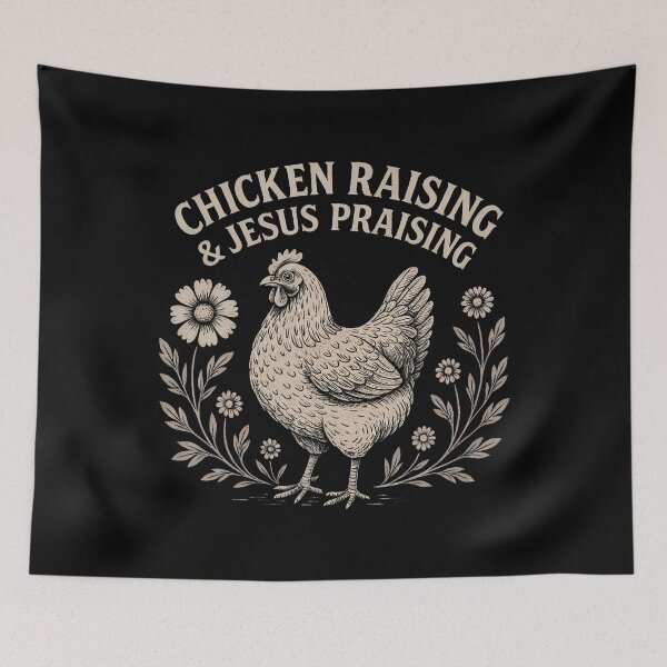 Item preview, Chicken Raising  Jesus Praising Vintage Women'S Faith designed and sold by BarbaraLillie.