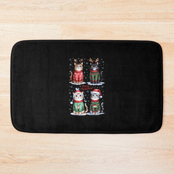 Item preview, Christmas Cats Merry Christmas Cats Graphic  designed and sold by JEFDodsonArt.