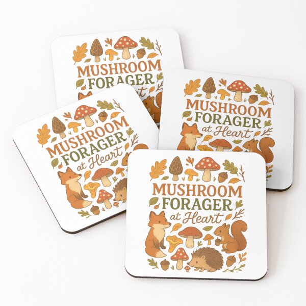 Item preview, Mushroom Forager at Heart Cute Woodland Animal Cottagecore Design designed and sold by inkoutninja.