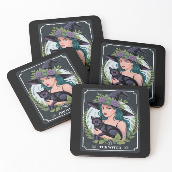 Item preview, The Witch Tarot Card Halloween Witchy Herbal Herb Black Cat designed and sold by JaskconLIfe23.