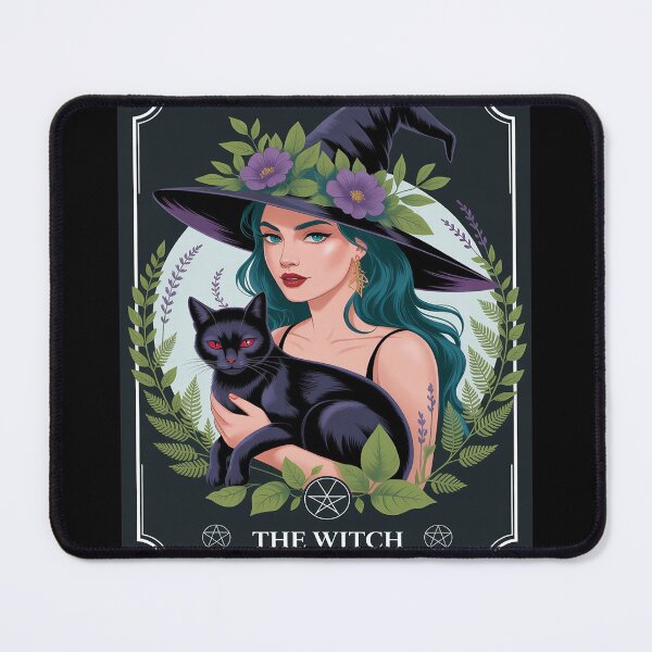 Item preview, The Witch Tarot Card Halloween Witchy Herbal Herb Black Cat designed and sold by JaskconLIfe23.