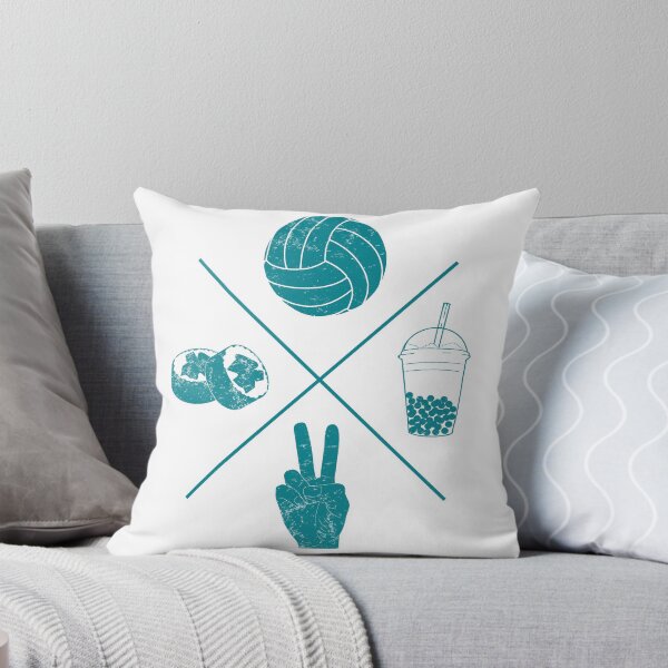 Item preview, Peace Sushi Volleyball Bubble Tea (blue) designed and sold by Little Town Atelier.
