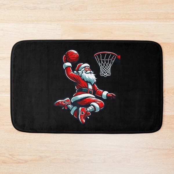 Item preview, Santa Claus Dunking A Basketball Funny Christmas Basketball designed and sold by JenniferJanice.