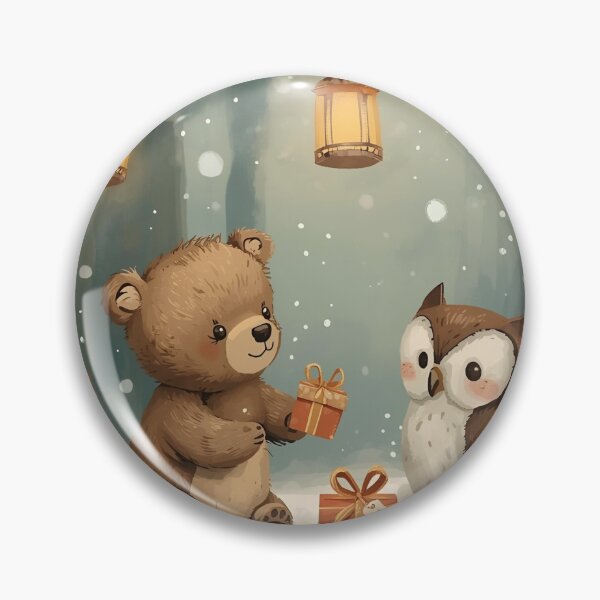 Item preview, Whimsical Bear and Owl New Year 2026 Gift Exchange designed and sold by WildlifeWhimsy.