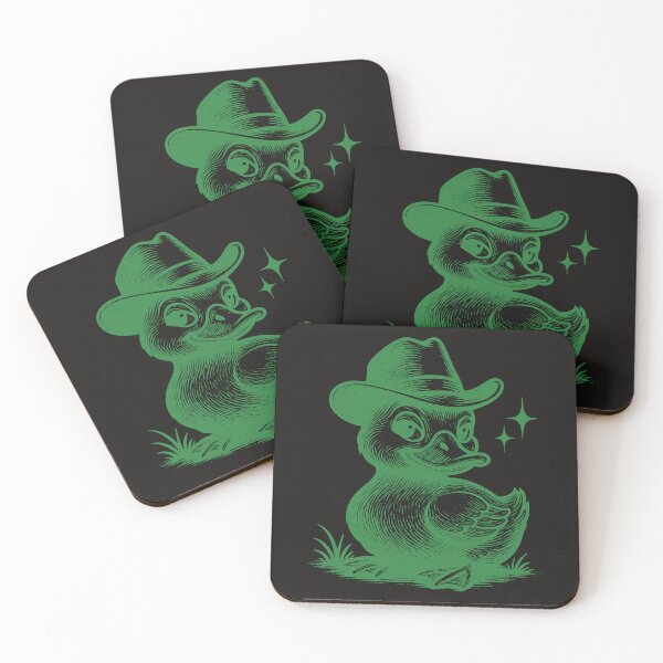 Item preview, Vintage Cowboy Ducks Illustration Retro Western Duck Art designed and sold by ArmyAbodo.
