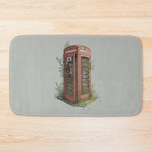 Item preview, Vintage Abandoned Phone Booth Overgrown by Nature designed and sold by KiwiRider.