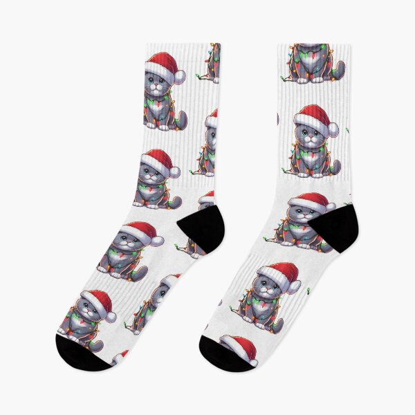 Item preview, British Shorthair cat Christmas designed and sold by doodIllustrate.