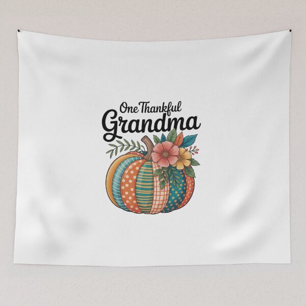 Item preview, One Thankful Grandma Plaid Fall Pumpkin Thanksgiving  designed and sold by EllinoKlemo.