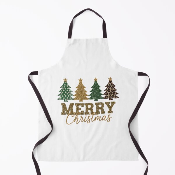 Item preview, Glitter Leopard Print Merry Christmas Trees Holiday Celebration designed and sold by chattsuede.