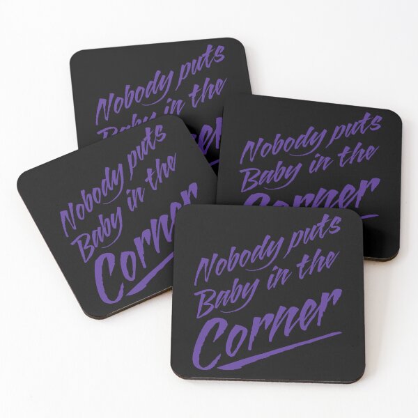 Item preview, Funny Nobody Puts Baby in the Corner Movie Quote Dancing Dancer Purple Text designed and sold by MathWare MathClips.