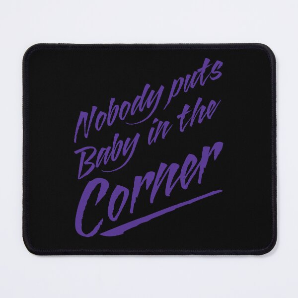 Item preview, Funny Nobody Puts Baby in the Corner Movie Quote Dancing Dancer Purple Text designed and sold by MathWare MathClips.
