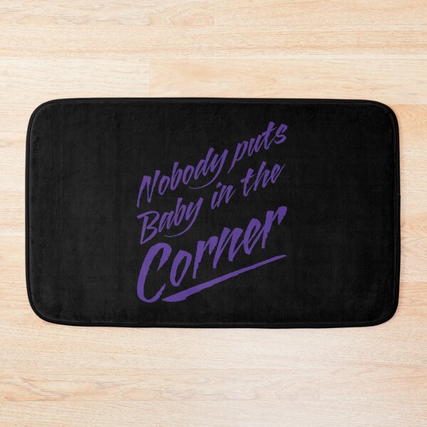 Item preview, Funny Nobody Puts Baby in the Corner Movie Quote Dancing Dancer Purple Text designed and sold by MathWare MathClips.