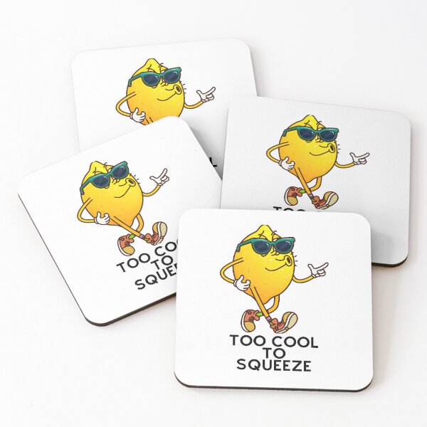Item preview, Too Cool To Squeeze – Funny Lemon Pun Cartoon Design designed and sold by DesignElmissaoui.