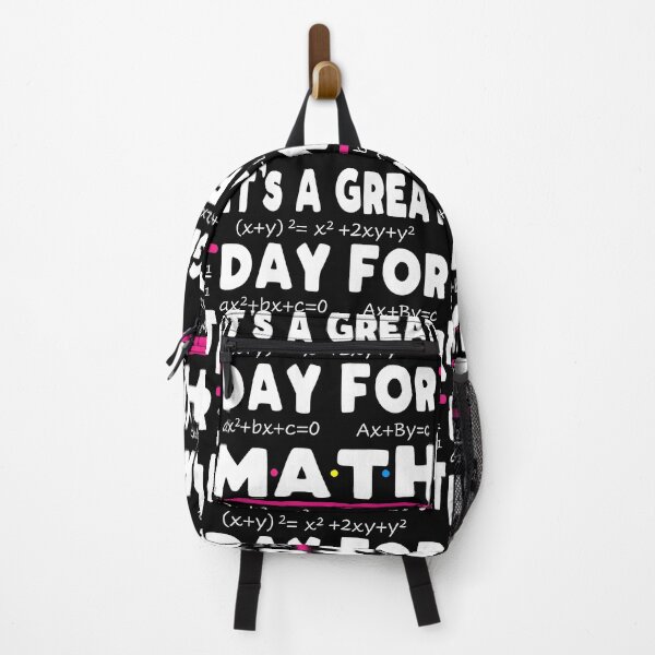Item preview, Funny Cute It's a Great Day For Math Teacher White Text designed and sold by MathWare MathClips.