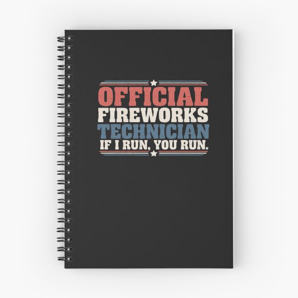 Item preview, Firework Technician If I Run You Run 4th Of July USA Groovy designed and sold by Hofersofer.