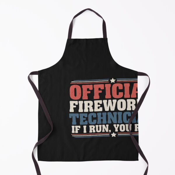 Item preview, Firework Technician If I Run You Run 4th Of July USA Groovy designed and sold by Hofersofer.