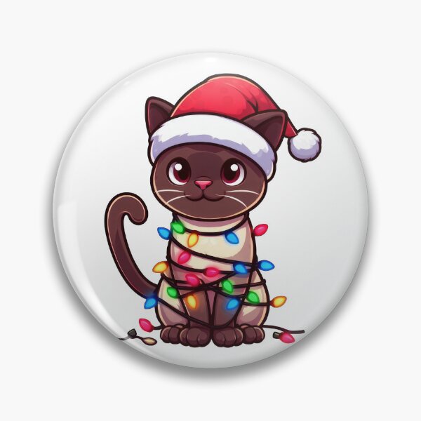 Item preview, Burmese cat Christmas designed and sold by doodIllustrate.