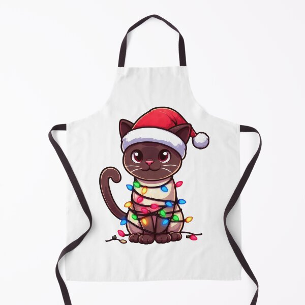 Item preview, Burmese cat Christmas designed and sold by doodIllustrate.