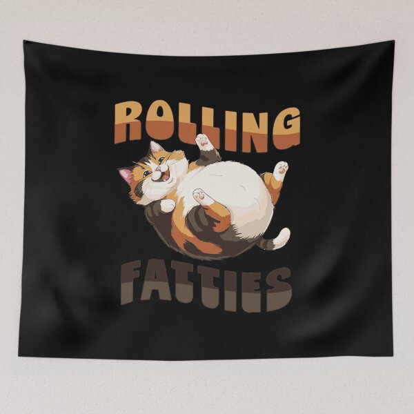 Item preview, Rolling Fatties Chunky Cat Rolling Around designed and sold by hieuha091XRg.
