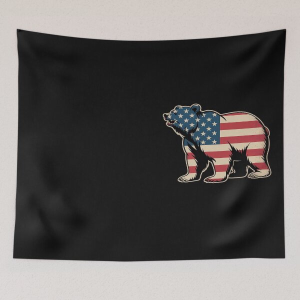 Item preview, Flag Bear T-Shirt 4th of July USA America Patriotic designed and sold by Hofersofer.