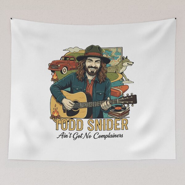 Item preview, Todd Snider Guitarist Illustration Vintage Colors designed and sold by ferminhays.