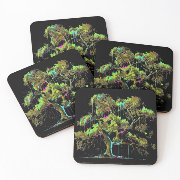 Item preview, Color Splash Dripping Tree Art designed and sold by LarryMBrown.