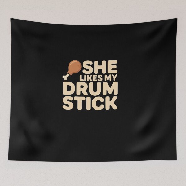 Item preview, She Likes My Drum Stick Couple Matching Thanksgiving designed and sold by EllinoKlemo.