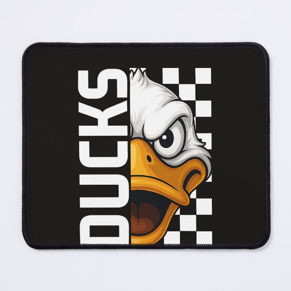Item preview, Fierce Duck Mascot With Checkerboard Background Illustration designed and sold by ArmyAbodo.