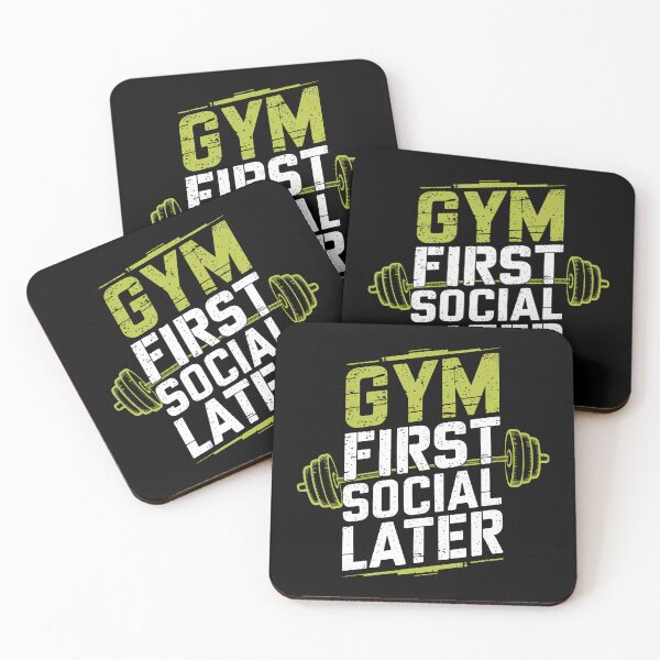 Item preview, Gym First Social Later Bodybuilder Weightlifting Workout designed and sold by BarbaraLillie.
