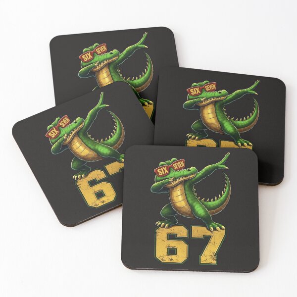 Item preview, Funny Alligator Dab Meme With Number 67 Cartoon Design designed and sold by ArmyAbodo.