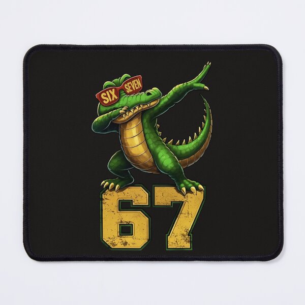 Item preview, Funny Alligator Dab Meme With Number 67 Cartoon Design designed and sold by ArmyAbodo.