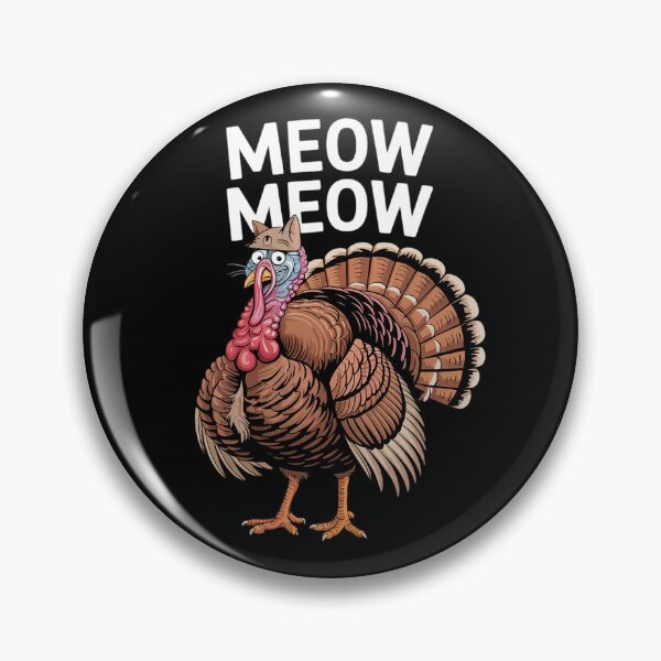 Item preview, Thanksgiving Cat Fake Cat Meow Thanksgiving Turkey  designed and sold by MicanCuteStore.