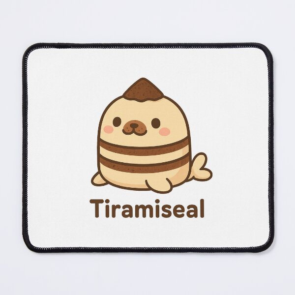 Item preview, Tiramiseal — Kawaii Tiramisu Seal designed and sold by Dream Machine.