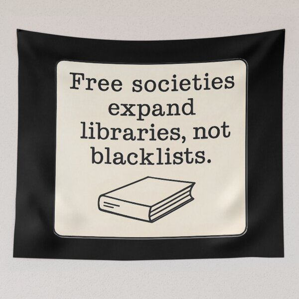 Item preview, Anti Censorship Book Ban Statement Minimalist Art Prints designed and sold by PinUpPizzazz.