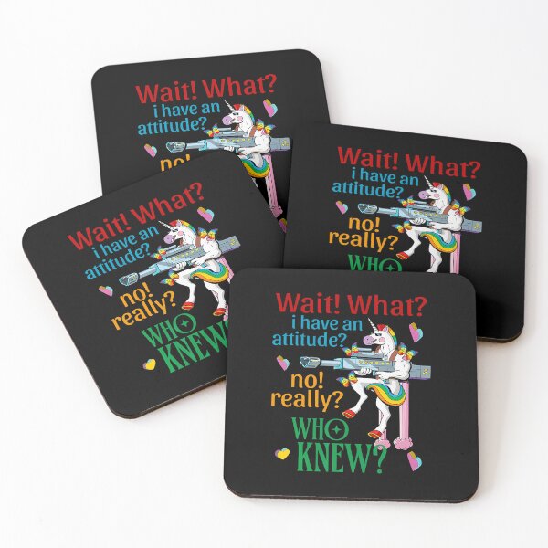 Item preview, Wait What I Have An Attitude Unicorn No Really Who Knew designed and sold by KristenSophie.