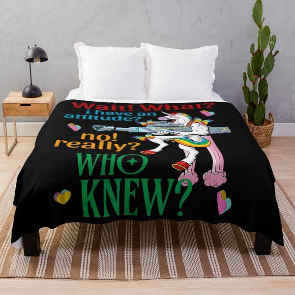 Item preview, Wait What I Have An Attitude Unicorn No Really Who Knew designed and sold by KristenSophie.