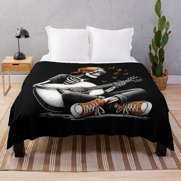 Item preview, Cool Skeleton Playing Guitar Music Lover Design designed and sold by ElizabethVivan.