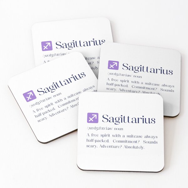 Item preview, Sagittarius Zodiac Definition Typography designed and sold by HasHs.