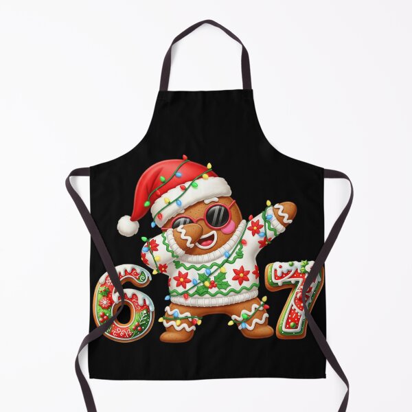 Item preview, Dabbing Gingerbread Man Wearing Ugly Sweater and Santa Hat 67 Design designed and sold by RuperDelois.