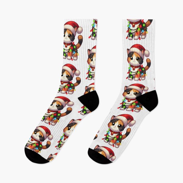 Item preview, Calico cat Christmas designed and sold by doodIllustrate.